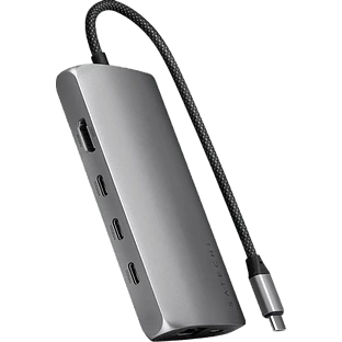 Адаптер Satechi USB-C Multiport Adapter 8K With Ethernet V3, Space Grey
