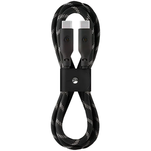 Кабель зарядный uBear Trend Cable USB-C/USB-C 1.2м, 60W, Черно-бежевый