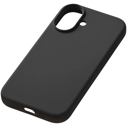 Чехол защитный uBear Touch Mag Case для iPhone 16, MagSafe совместимый, силикон, софт-тач, черный