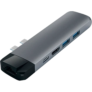 Хаб-адаптер Satechi Type-C Pro Hub Adapter with Ethernet, Space Gray