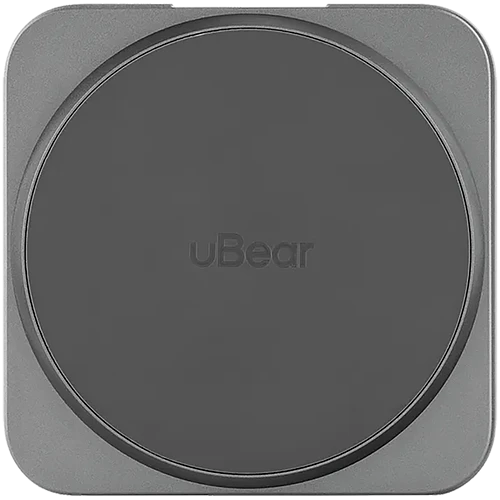 Беспроводное зарядное устройство uBear Balance Ultra, 3-в-1, с поддержкой MagSafe, Qi2, серый космос