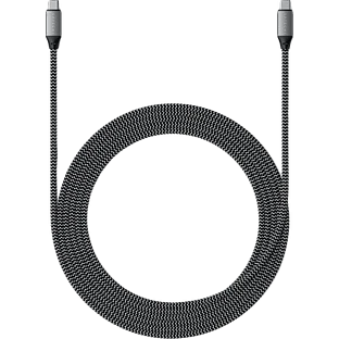 Кабель Satechi USB-C to USB-C 100W Charging Cable, Space Gray, 2м