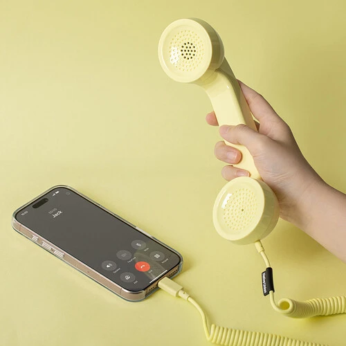 NATIVE UNION POP PHONE, телефонная трубка USB-C, цвет: лимон