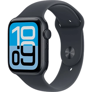 Apple Watch SE 3, GPS, 44mm, Midnight Aluminium Case with Midnight Sport Band - M/L