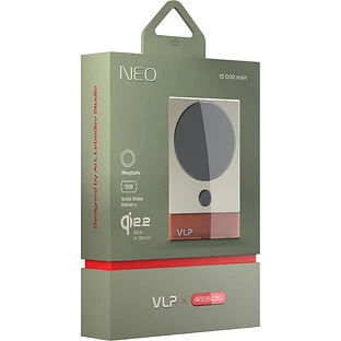 Аккумулятор внешний VLP NEO MagSafe, Qi2.2, 10000 mAh SSB, 3A, USB-C, Amber Gray