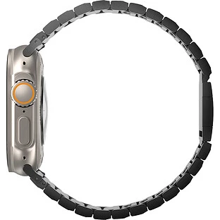 Uniq для Apple Watch 49/45/44/42 mm ремешок Strova MAG Strap Link Steel Silver