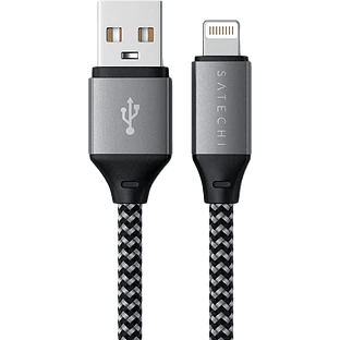 Кабель Satechi USB-A to Lightning Cable, 0.25м, с сертификацией MFI