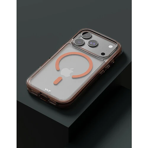 Чехол защитный VLP Bubble Case с MagSafe для iPhone 17 Pro, оранжевый