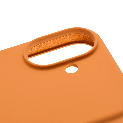 Чехол защитный uBear Touch Mag Case для iPhone 17, MagSafe совместимый, силикон, софт-тач, оранжевый