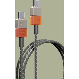 Дата-кабель VLP NEO USB-C - USB-C, 100Вт, 1.5м, Amber Gray