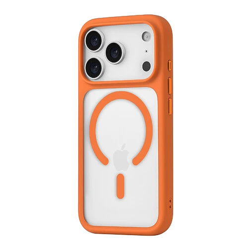 Чехол защитный uBear Shade Case для iPhone 17 Pro, MagSafe совместимый, усиленный, силк-тач, оранжевый