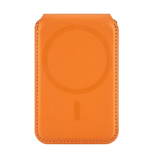 Магнитный кардхолдер uBear Fold, эко-кожа, оранжевый