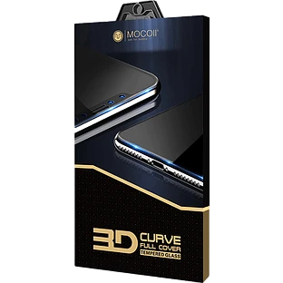 Защитное стекло MOCOLL полноразмерное 3D для iPhone 12 Pro Max Черное (Серия Platinum)