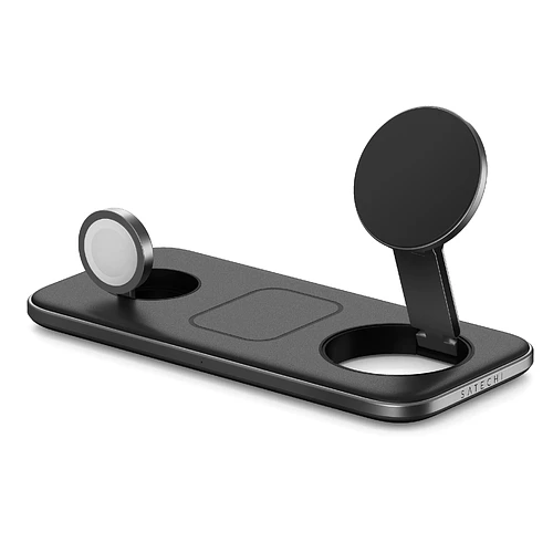 Беспроводное зарядное устройство Satechi 3-в-1 Qi2 Trio Wireless Charging Pad