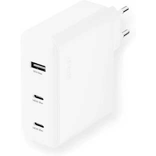 Сетевое зарядное устройство uBear Motion 140 Вт, 3 порта (2хUSB-C, 1хUSB-A), GaN + Super Fast Charging 2.0