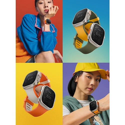 Ремешок Uniq для Apple Watch 49/46/45/44 mm Revix IV Clay/Volt Orange