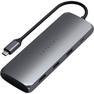 Адаптер Satechi USB-C Hybrid Multiport Adapter (with SSD Enclosure), Space Grey