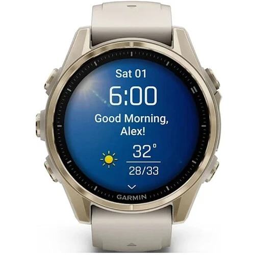 Умные часы Garmin Fenix 8 AMOLED Sapphire 43 мм, Soft Gold