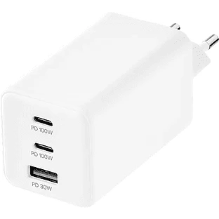 Сетевое зарядное устройство uBear Bridge, USB-C/USB A, 100 Вт, GaN + Super Fast Charging