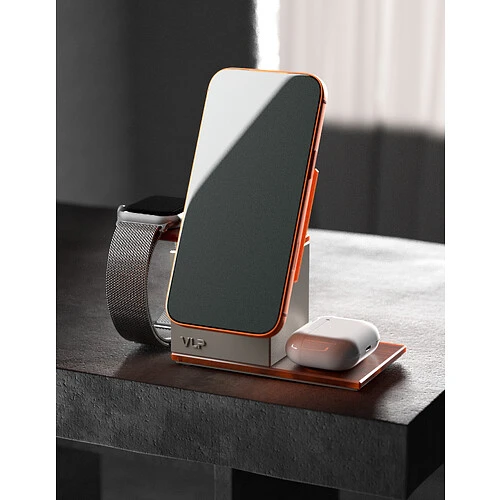 Беспроводное зарядное устройство VLP NEO Qi2.2 4 в 1, Amber Gray