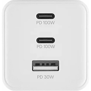 Сетевое зарядное устройство uBear Bridge, USB-C/USB A, 100 Вт, GaN + Super Fast Charging