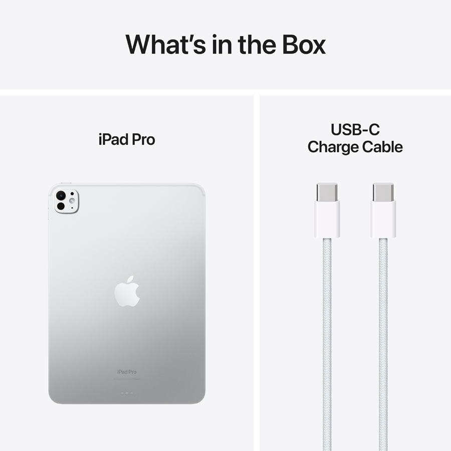 iPad Pro 11 M4, 1 ТБ Wi-Fi Нанотекстурное стекло 2024, Серебристый