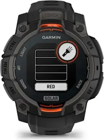 Умные часы Garmin Instinct 3, 45 мм, Solar Black with Black Silicone Band