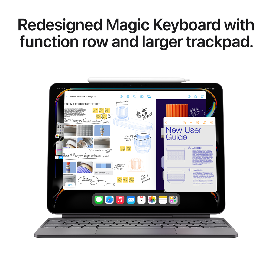 iPad Pro 11 M4, 1 ТБ Wi-Fi Нанотекстурное стекло 2024, Серебристый