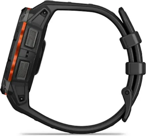 Умные часы Garmin Instinct 3, 45 мм, Solar Black with Black Silicone Band