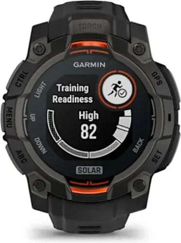 Умные часы Garmin Instinct 3, 45 мм, Solar Black with Black Silicone Band
